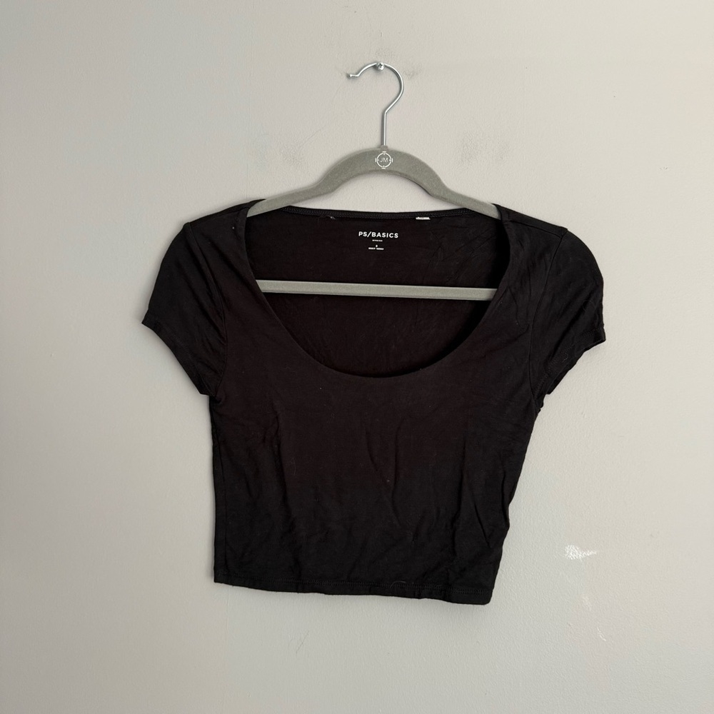 Pacsun Black Crop T-Shirt